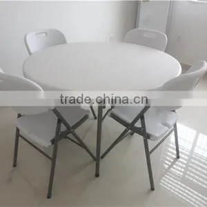 4ft Popular Outodoor Furniture Folding Round Plastic Table for Events Use at Factory Price thumbnail-1
