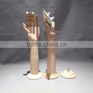 39cm Height Manikin Flexible Wooden Mannequin Hand 45cm Wooden Hand thumbnail-2