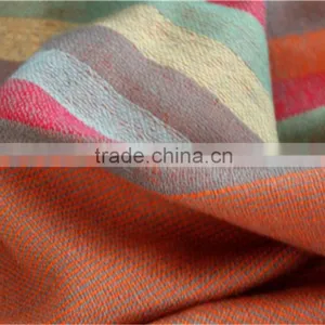 Yarn Dyed Joint Wool Scarf With Fringe thumbnail-4