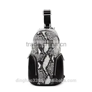 2016 New Design Messenger Bag Snake Pattern Leather Bag Men's Fashion Bag thumbnail-1