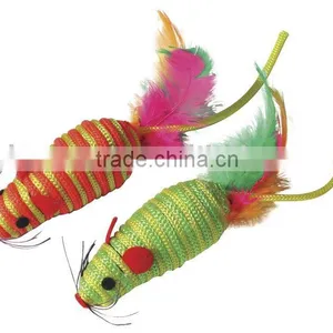 Plush Pet Toy-- Spring Mouse Toy thumbnail-1