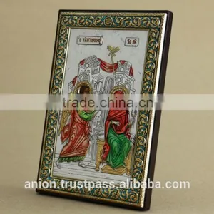Greek & Russian Orthodox Wooden Icon. Angels. Annunciation. Big Size thumbnail-3