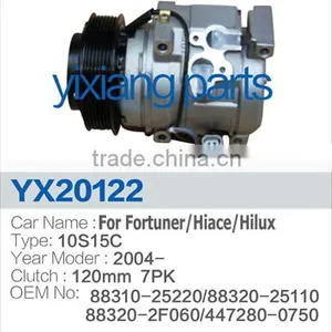 88310-25220 120MM 7PK Clutch Compressor, Car AC 88320-25110 Compressor thumbnail-2