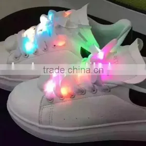 2016 Fashionable LED Light up Shoe Laces Colorful Shining Dancing Shoe Laces for Wholesale thumbnail-3