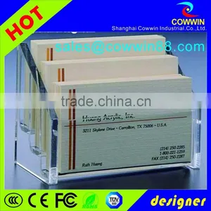 Acrylic Unique Business Card Advertising Displays With Sign Holder, Acrylic Greeting Card Display thumbnail-3