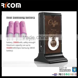 Hot Selling Fashionable High Capacity Portable Restaurant Charge Station Advertising Power Bank---PB102--Shenzhen Ricom thumbnail-1