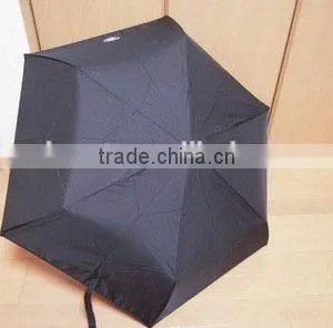 Aluminium Cheap Advertising 3 Folding Black Promotion Umbrella thumbnail-5