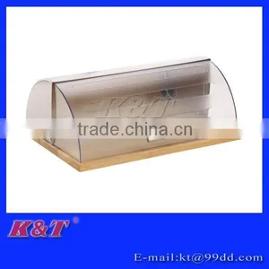 2015 Hot Selling Wooden and Plastic Bread Box thumbnail-1