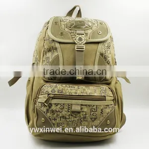 Fashion Style Canvas Backpack,2016 the Latest Design of Canvas Backpack Quality Choice thumbnail-1