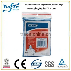 Disposable pe Plastic Logo Disposable Rain Poncho thumbnail-4