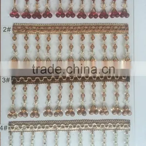 [YZLACE] Tassels Lace Curtains Wholesale 10007 thumbnail-1