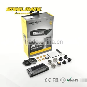 2015 SteelmateTP-S1 Solar Power Tpms Novelty Auto Cigarette Lighter, Wireless Motorcycle Tpms, Bike Tire Pressure Gauge thumbnail-6