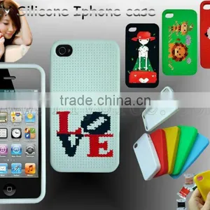 Silicone Cross Stitch Cellphone Case thumbnail-1