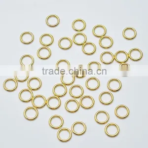 Wholesale 6mm Gold Plated Alloy Closed Jump Rings Charm Connector Jewellery Making Jewelry Findings Charm Bracelet Making thumbnail-1