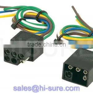 6 Pin Wire Plug Connector, 6 Pin Square Trailer Plug, 6 Pin Wire Connector thumbnail-1