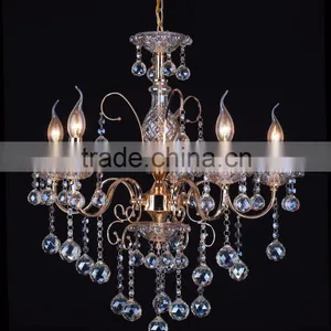 WD-1802-3/5/6/8 Luxurious Iron K9 Top Crystal Chandelier thumbnail-2