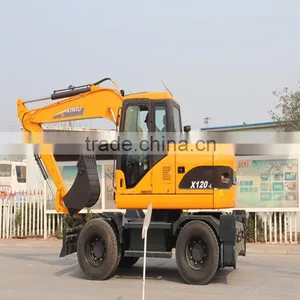 XINIU SMALL MINI WHEEL EXCAVATOR X120-L thumbnail-2