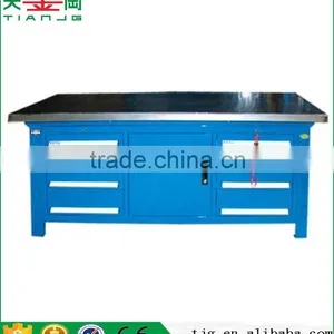 TJG High Quality Widely Used Vise Furniture Drawer Workbench With Steel Top thumbnail-6