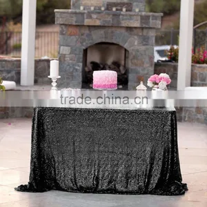 60*102" Royal Blue Wholesale Rectangle Sequin Table Cloth thumbnail-2