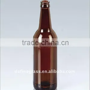 600ml Fancy Amber Glass Vodka Bottles thumbnail-1