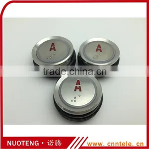 AK-22B A Sign Red Light Elevator Push Button Switches With Braille thumbnail-1