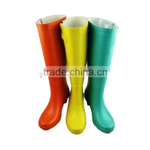 Lady Rubber Rain Boots With Heels thumbnail-1