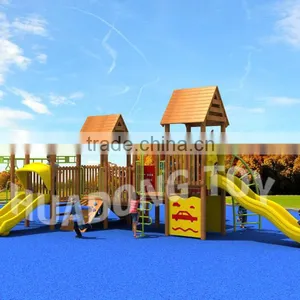 Used School Playground Equipment for Sale Wooden Playground Equipment thumbnail-1