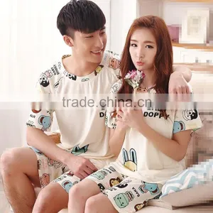 Fashion Cheap Couples Pajamas for Couples Summer thumbnail-1