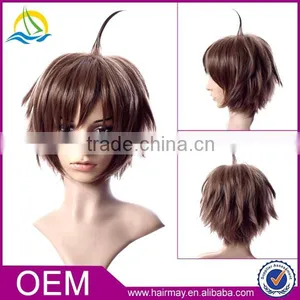 Wholesale js and Company Cheap Hair Wig Synthetic Bob Brown Free Wig Catalogs thumbnail-1