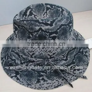 Best Selling Men's Printing Wool Felt Fedora Hat thumbnail-1