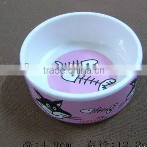 Popular Ceramic Pet Bowl Pink Color thumbnail-1
