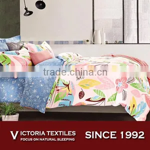 Brand New Colorful Leaves Bed Quilt Duvet Comforter Cover Bedding Set With Navy Sheets Set,Fashion thumbnail-1