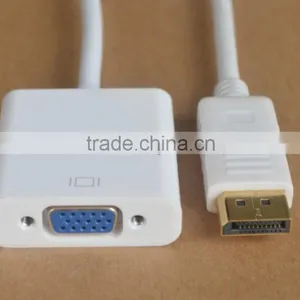 Displayport to Vga Cable With 3.5 Stereo Audio Support Adapter Converter thumbnail-1