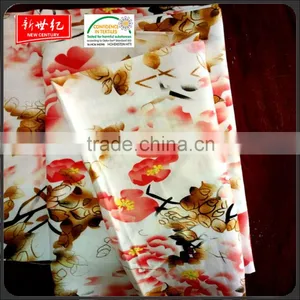 New Pattern Reactive Printed 100% Slub Rayon Fabric With Cheaper Price thumbnail-1