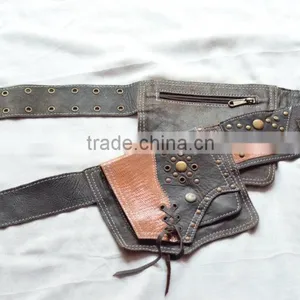 Pure Leather Hip Waist Pocket Belt/women Waist Pocket Travel Belts Bag thumbnail-1