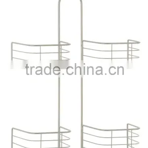 Metal Wire Bathroom Accessories Shower Caddy Wire Basket Storage Shelves thumbnail-1