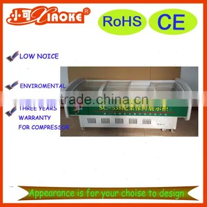 Glass Top Chest Display Freezers With Baskets SC-538 thumbnail-2
