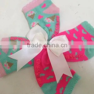 NEW STYLE Lovely Flower Welt and Good Quality Popular Fancy Baby Cotton Socks thumbnail-1