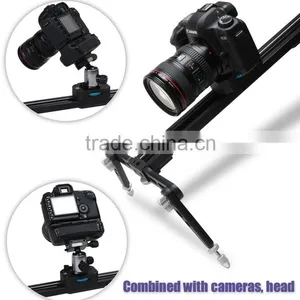 Factory Supply Camera Mini Rail Dolly Slider 80cm for DV Camcorder With Pan Head thumbnail-6