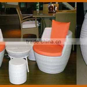 6Pcs Garden Bullet Shape Stackable Sofa Set Space-saving Sofa Furniture thumbnail-1