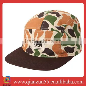 Wholesale High Quanlity Five Panel Cap Camo Flat Bill Cap Camo 5 Panel Cap thumbnail-1