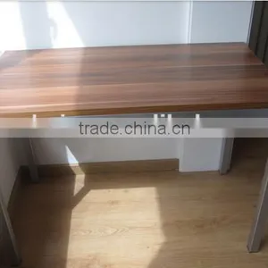 Computer Or Tea Or Studying Or Dining Table With Steel Legs And Wooden Table Top thumbnail-2