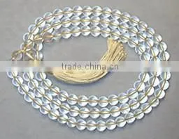 Himalayan Natural Crystal Buddha Beads thumbnail-1