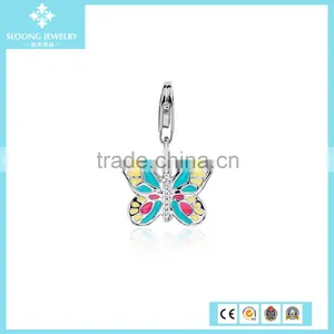 Cool Silver Jewelry Engraveable Hand Print Charm in Sterling Silver thumbnail-3