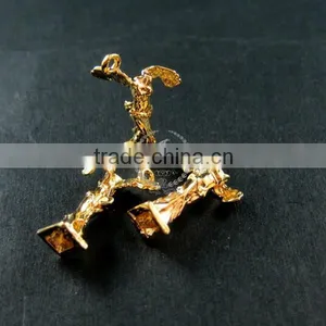 15x20mm Statue of the Winged Victory of Goddess Samothrace 14K Light Gold Plated Brass DIY Pendant Charm Supplies 1850191 thumbnail-1