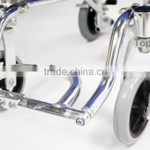 2015 Rehabilitation Therapy Supplies Hot Sales Airplane Lightweight Aluminum Best Transport Wheelchair thumbnail-5