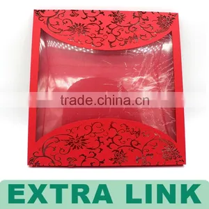 Luxury Customized Letter Envelope/red Envelope With Clear Window thumbnail-1