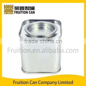 Mini Square Tea Tin With Plug Lid thumbnail-1