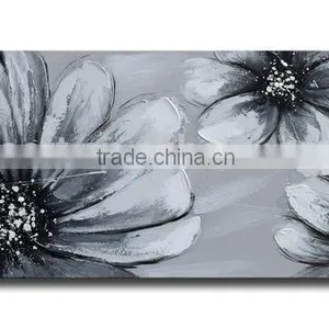 Canvas Semi Abstract Flower Oil Painting for Wall Decor thumbnail-2