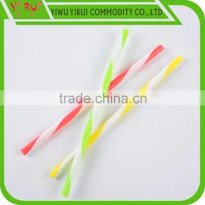 Kinds of Pattern pp Spiral Drinking Straws With Dual Colors thumbnail-2